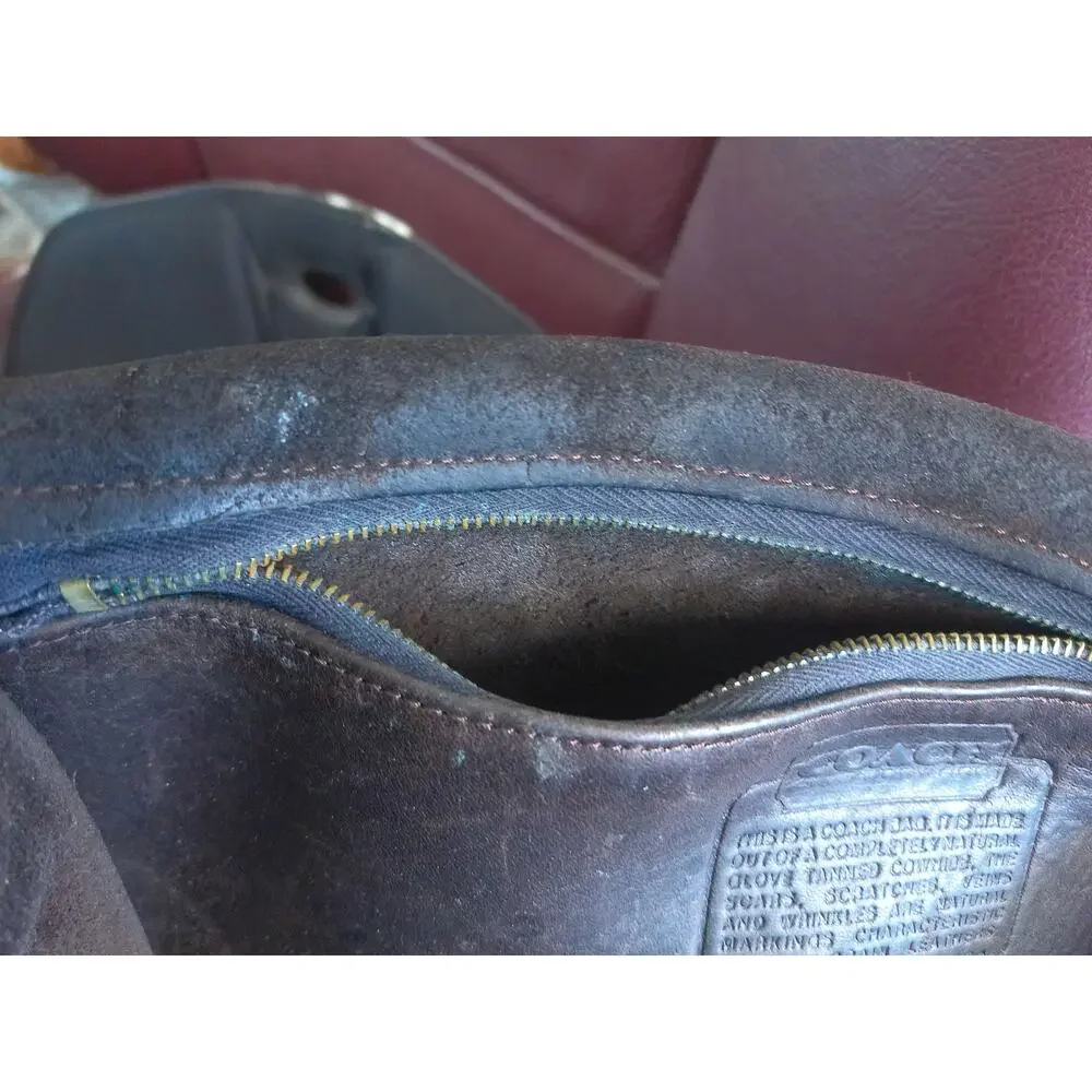 Vintage 70s Coach Bonnie Cashin NYC Leather Courier Bag READ Flaw Project